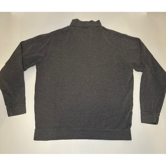 Peter Millar Quarter Zip Golf Pullover Chickasaw Gray Size Large READ - Picture 3 of 12